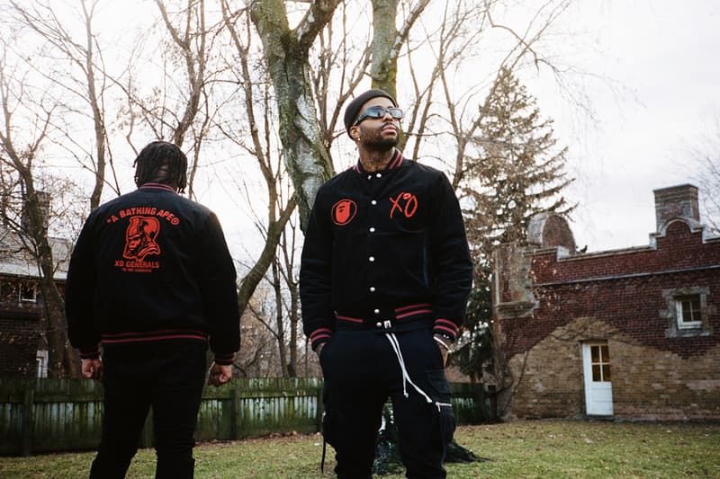 the weeknd a bathing ape xo bape hoodies t-shirts sweatpants collaboration