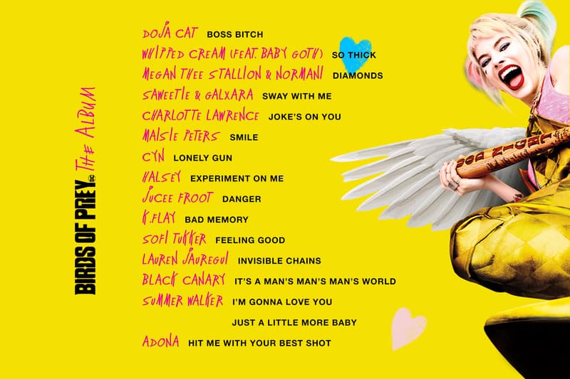 Birds of Prey Soundtrack Tracklist