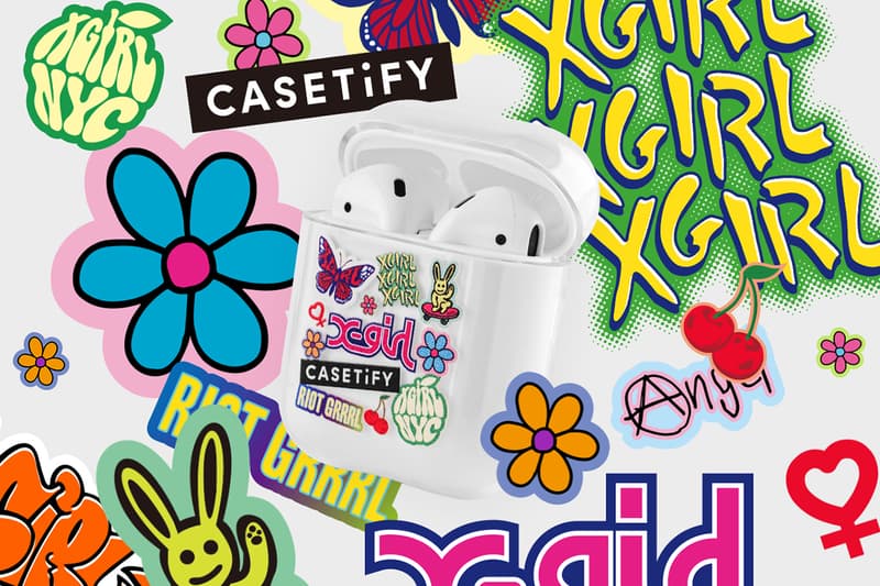 casetify x-girl collaboration iphone cases airpods tech