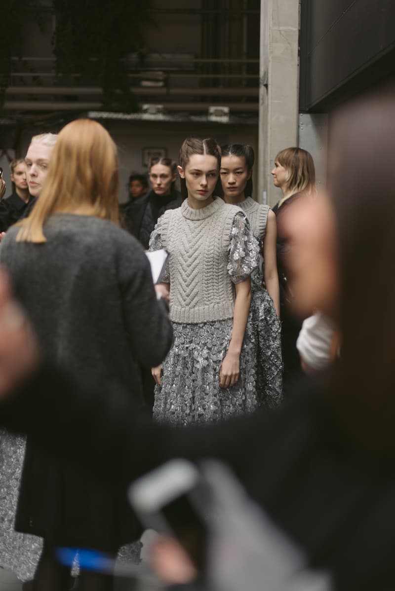 Cecilie Bahnsen FW20 Fall Winter 2020 Collection Runway Show Fitting Backstage Danish Designer Copenhagen Fashion Week Dress Model