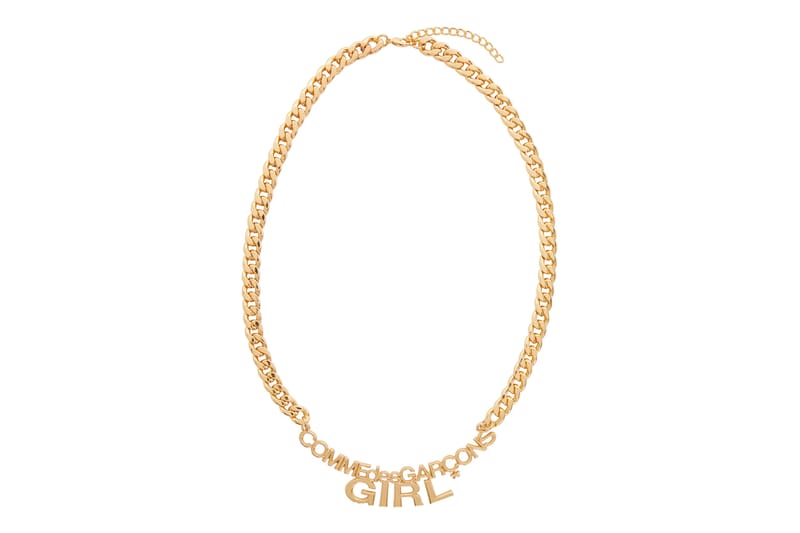 COMME des GARÇONS Girl's Gold Logo Necklace Is Your Next Statement Piece