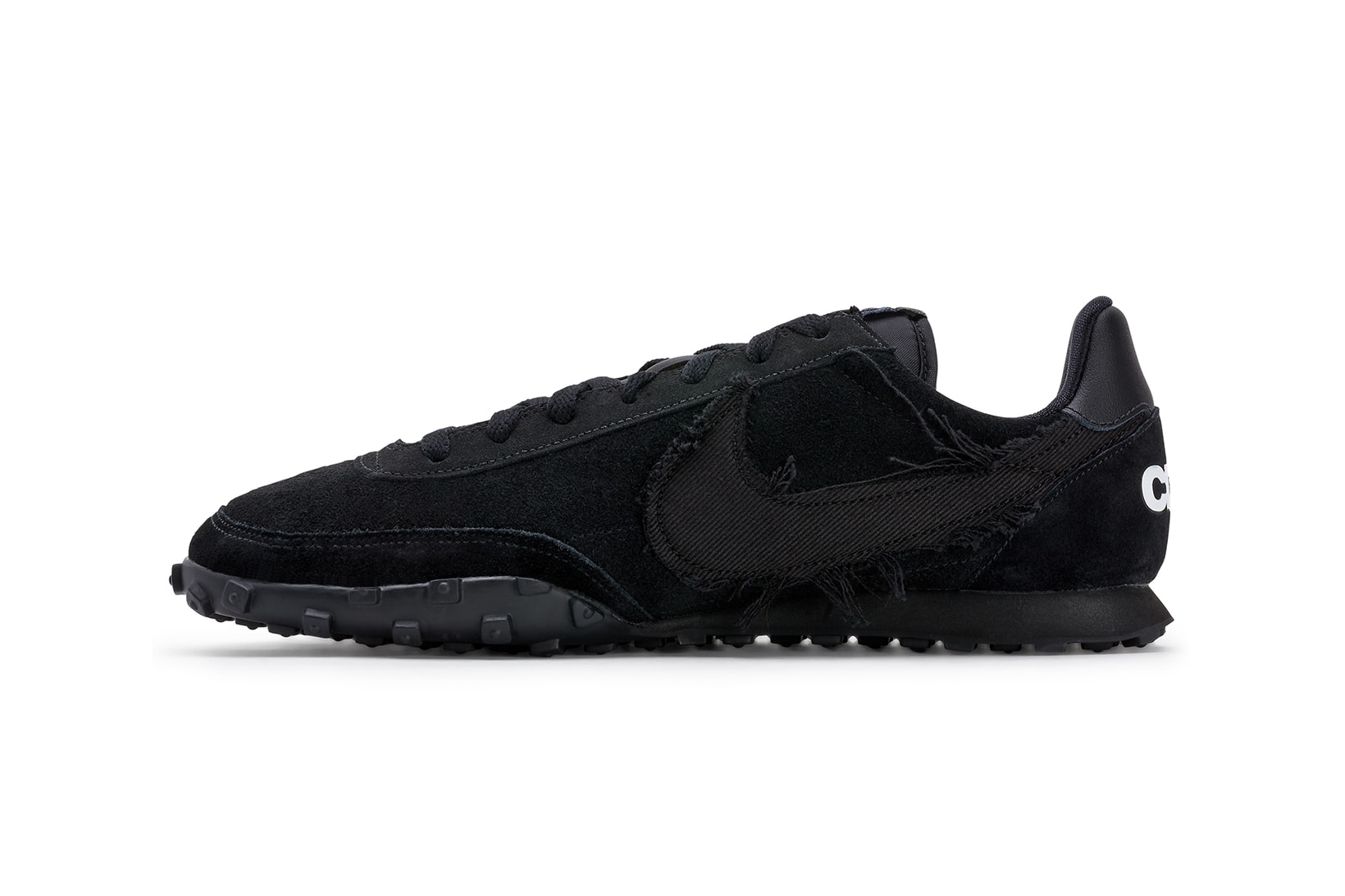 comme des garcons nike waffle racer 2 black release info price collaboration 