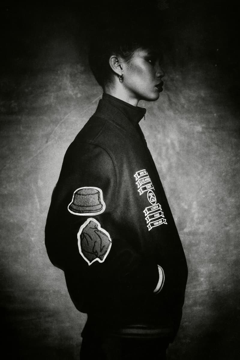 COMME des GARÇONS x Stussy Collaboration Varsity Jacket 40th Anniversary