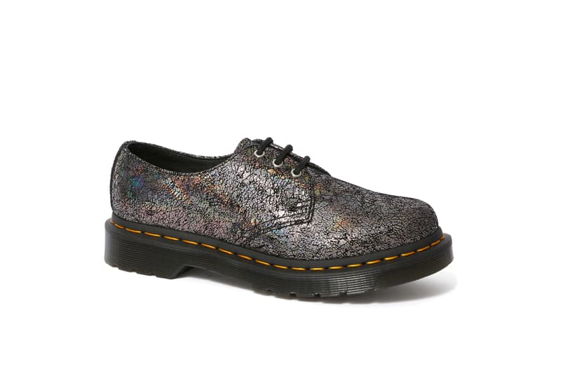 Dr. Martens Cracked Foil Boots Gold Collection Colorful Bold Metallic Texture Fall Winter Shoe