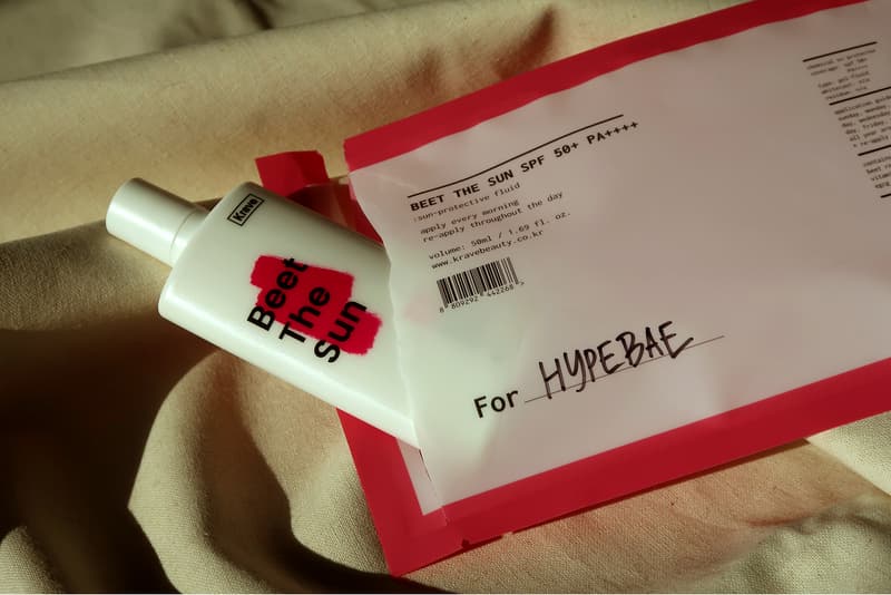 krave beauty korean sunscreen beet the sun oat so simple water cream review