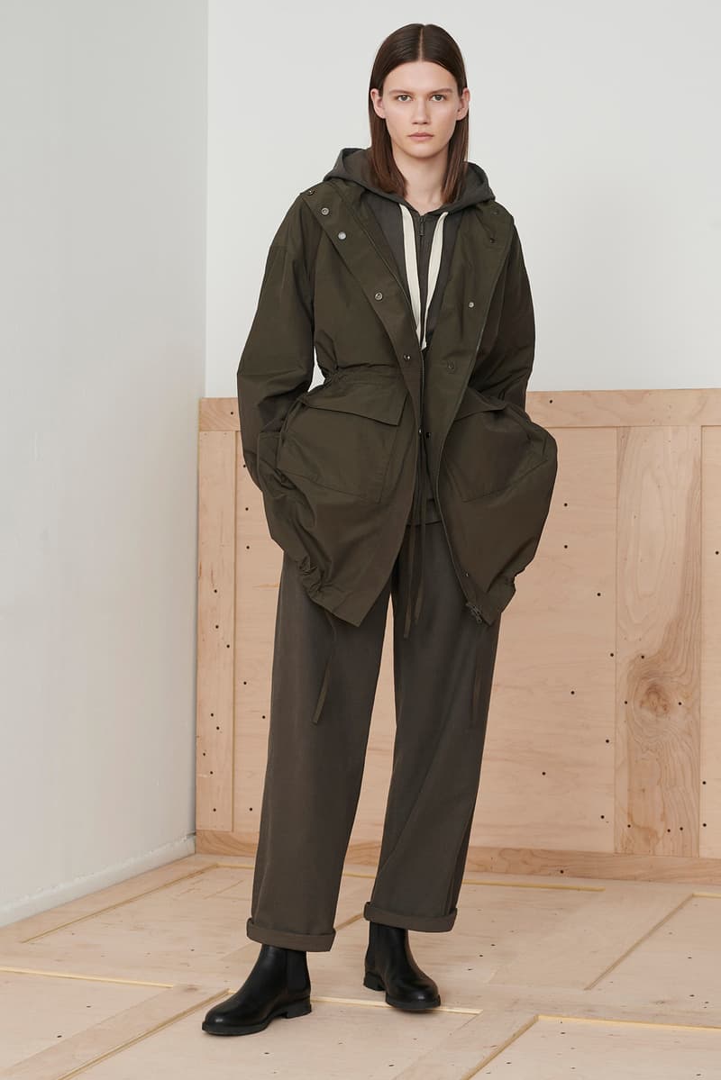 Eileen Fisher x Nordstrom Olivia Kim Sustainable Collection Fishtail Anorak Cotton Jumpsuit