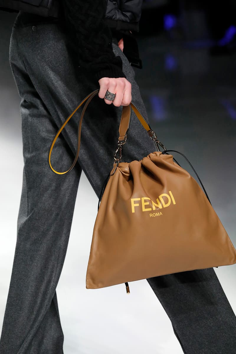 Fendi Fall/Winter 2020 Collection Drawstring Brown