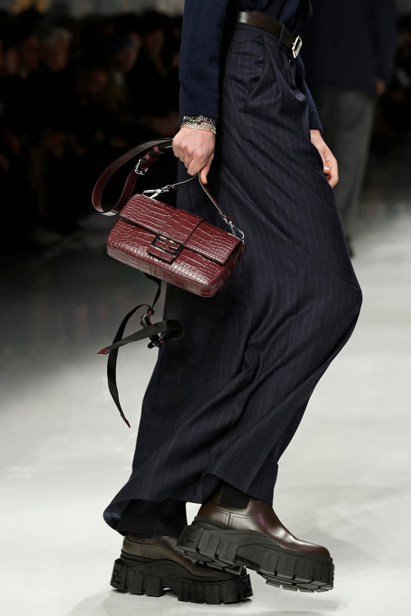 Fendi Fall/Winter 2020 Collection Baguette Burgundy