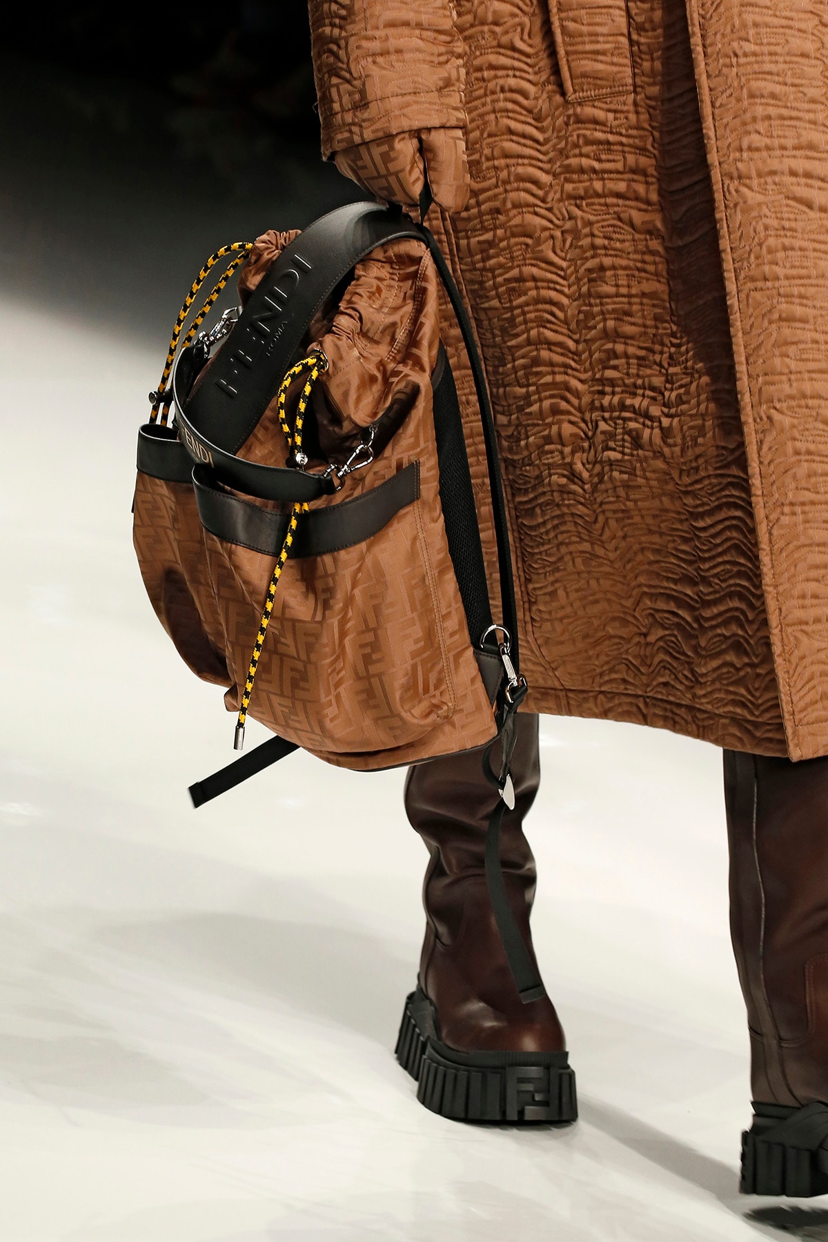 Fendi Fall/Winter 2020 Collection Backpack Brown