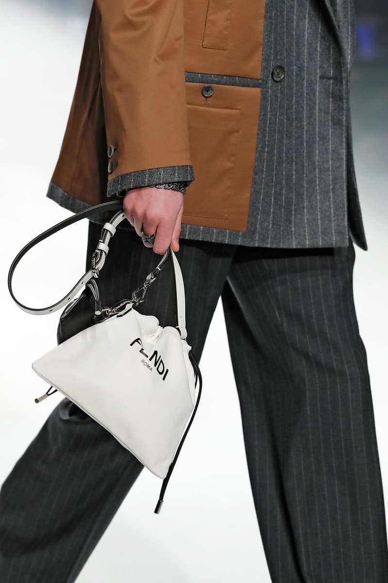 Fendi Fall/Winter 2020 Collection Drawstring White