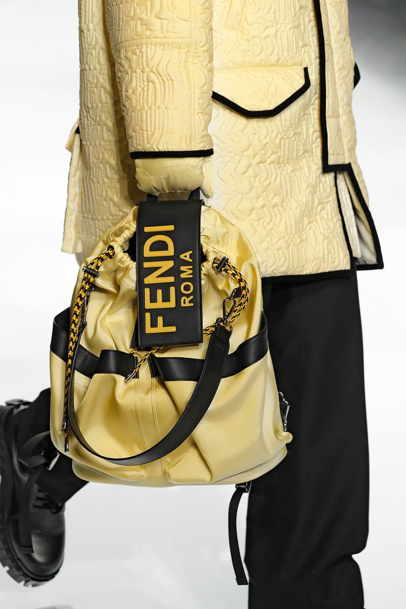 Fendi Fall/Winter 2020 Collection Drawstring Yellow