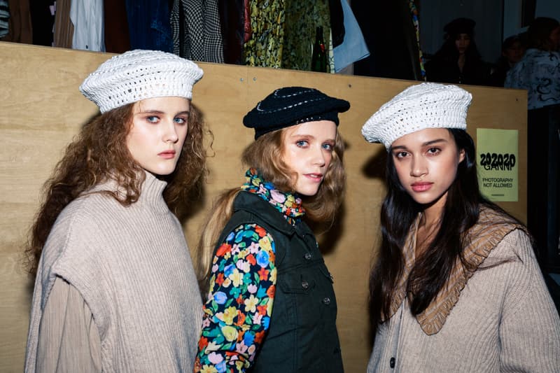 ganni copenhagen fashion week cphfw fall winter backstage runway ditte nicolaj reffstrup