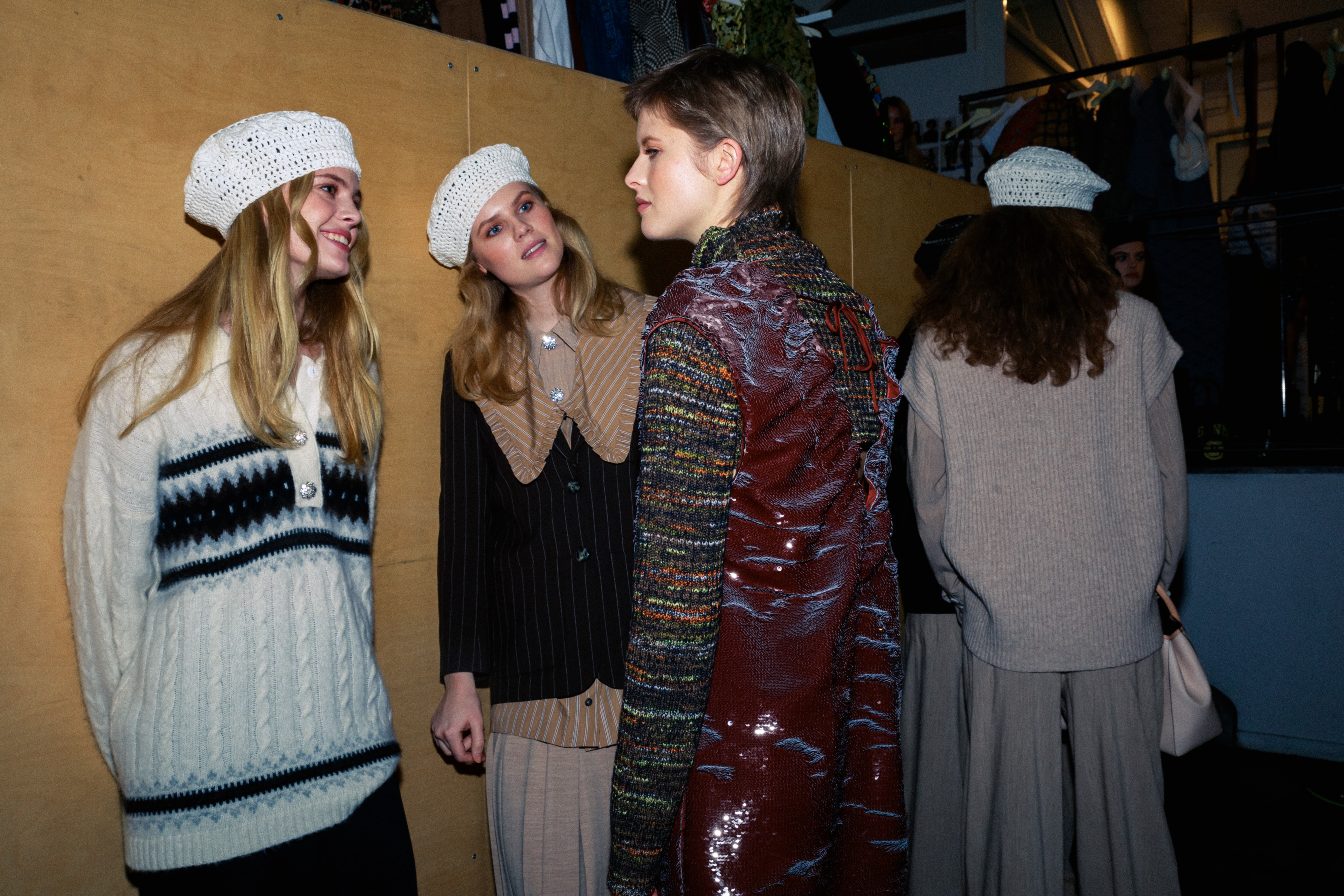 ganni copenhagen fashion week cphfw fall winter backstage runway ditte nicolaj reffstrup 