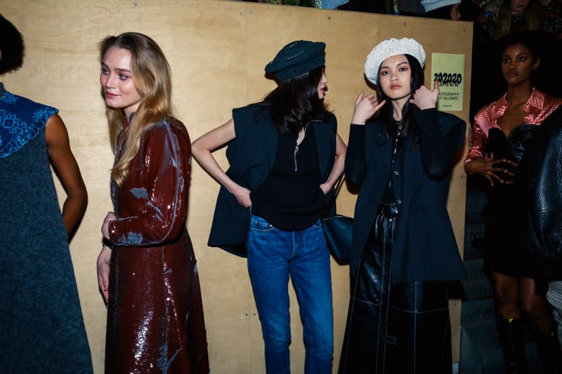 ganni copenhagen fashion week cphfw fall winter backstage runway ditte nicolaj reffstrup