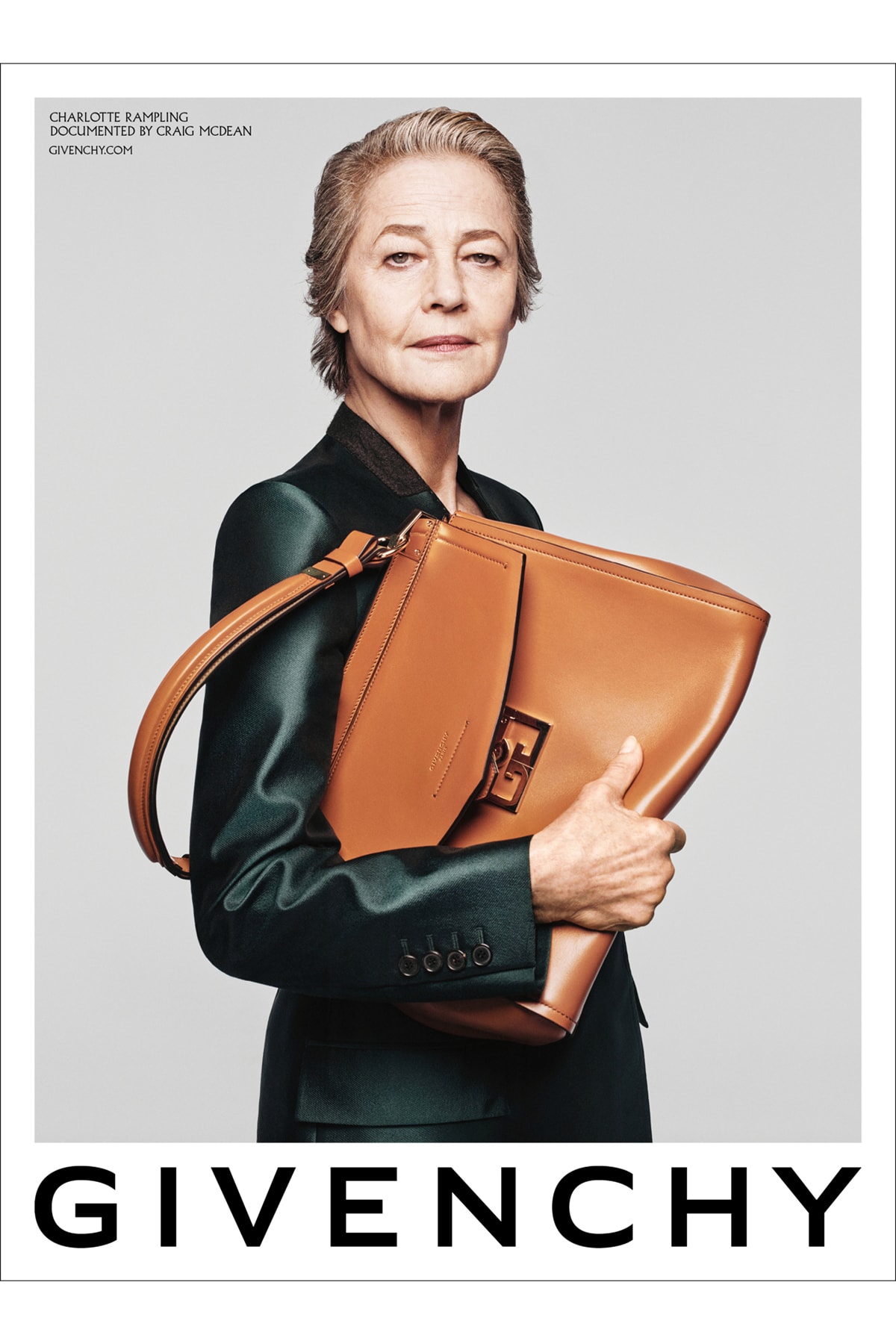 charlotte rampling marc jacobs givenchy SS20 campaign collection instagram new york paris clare waight keller craig mcdean acting