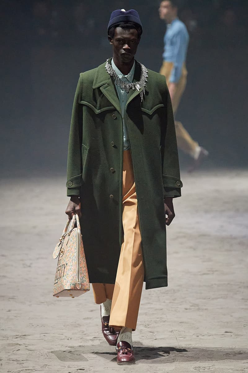 Gucci Fall/Winter 2020 Men's Collection Coat Green