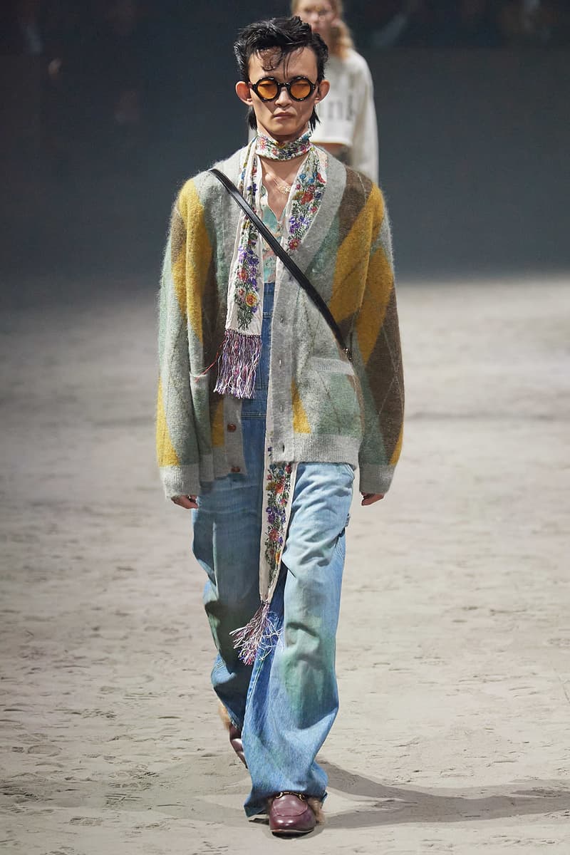 Gucci Fall/Winter 2020 Men's Collection Cardigan Argyle