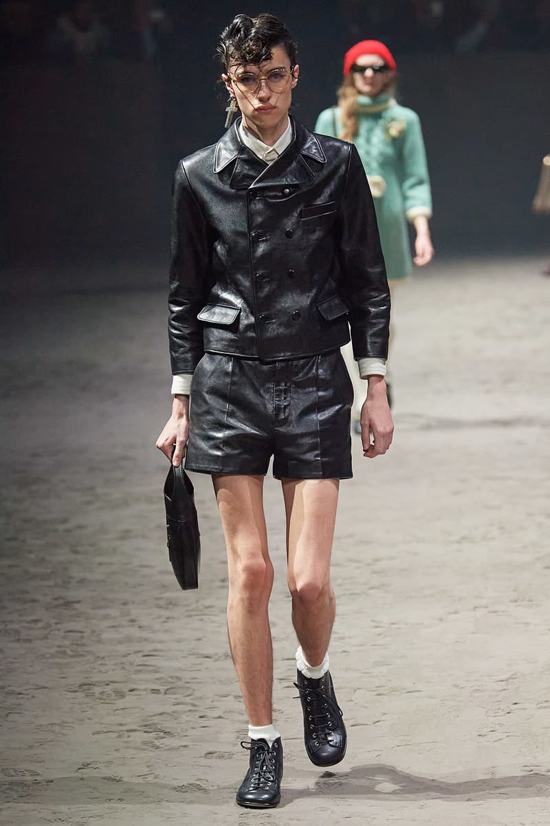 Gucci Fall/Winter 2020 Men's Collection Leather Jacket Shorts