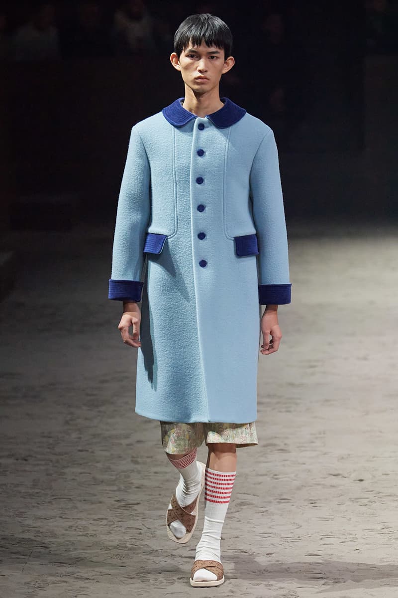 Gucci Fall/Winter 2020 Men's Collection Coat Blue