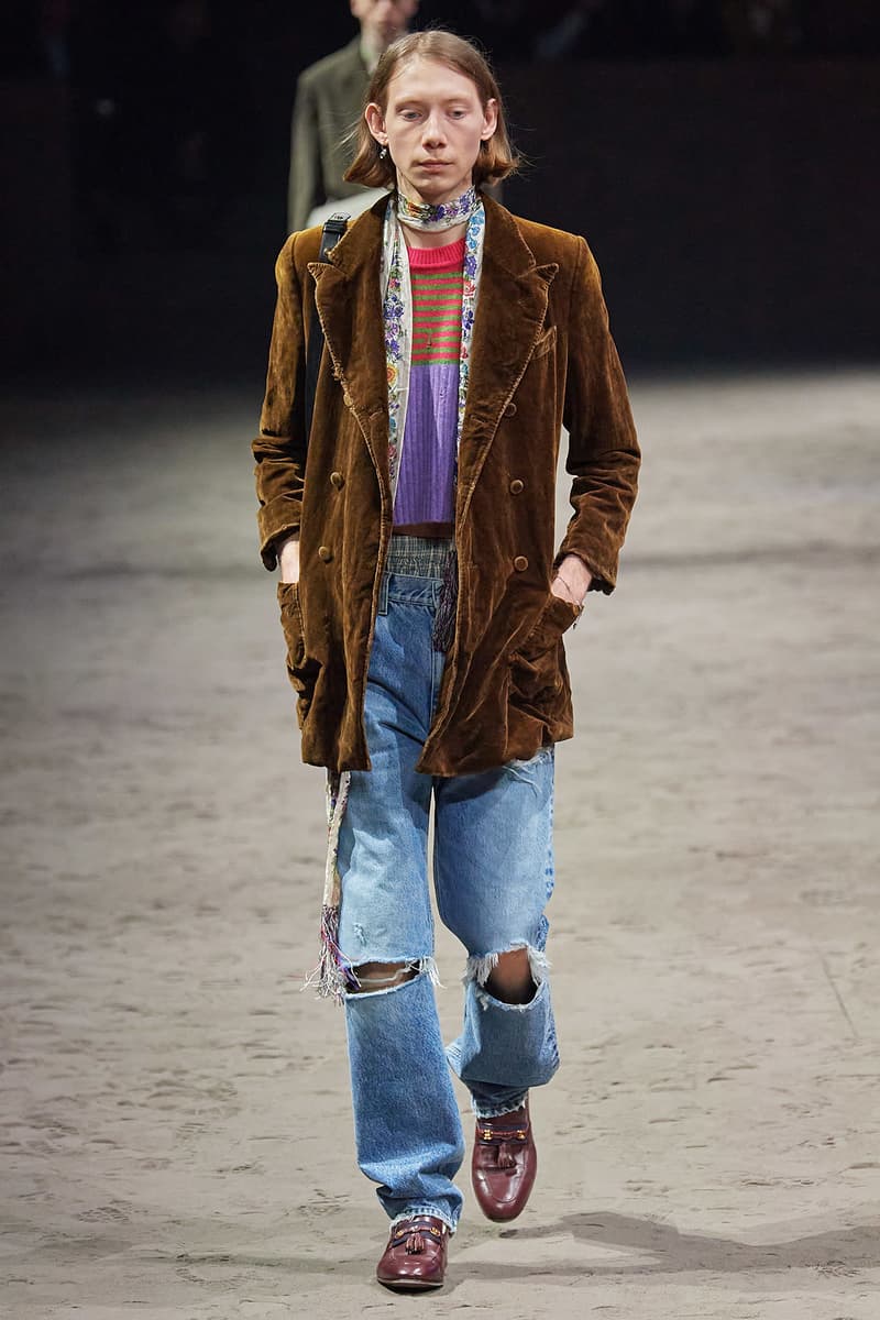 Gucci Fall/Winter 2020 Men's Collection Jeans Ripped