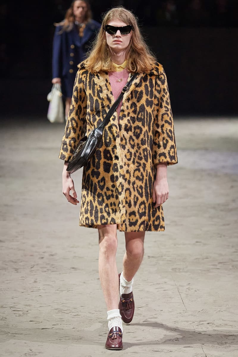 Gucci Fall/Winter 2020 Men's Collection Coat Leopard Cheetah