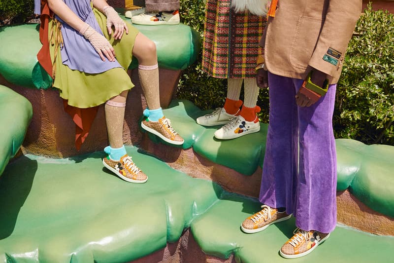 Gucci Mickey Mouse Chinese New Year Collection Campaign Monogram Sneakers