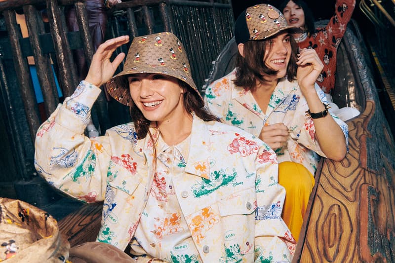 Gucci Mickey Mouse Chinese New Year Collection Campaign Monogram Bucket Hat Cap Jacket