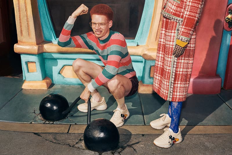 Gucci Mickey Mouse Chinese New Year Collection Campaign Sneakers