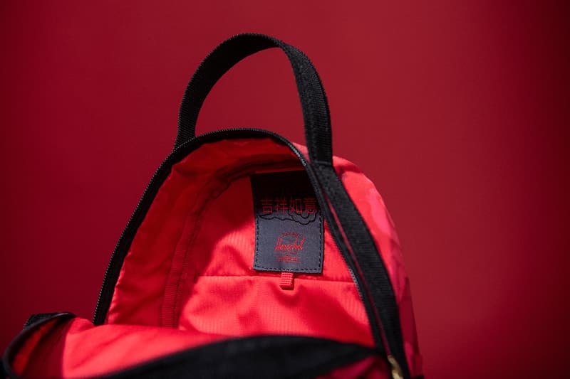 herschel lunar new year collection red black bags backpacks