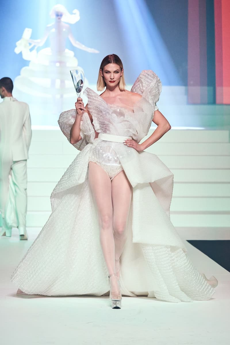 jean paul gaultier paris couture week spring summer collection karlie kloss gigi hadid