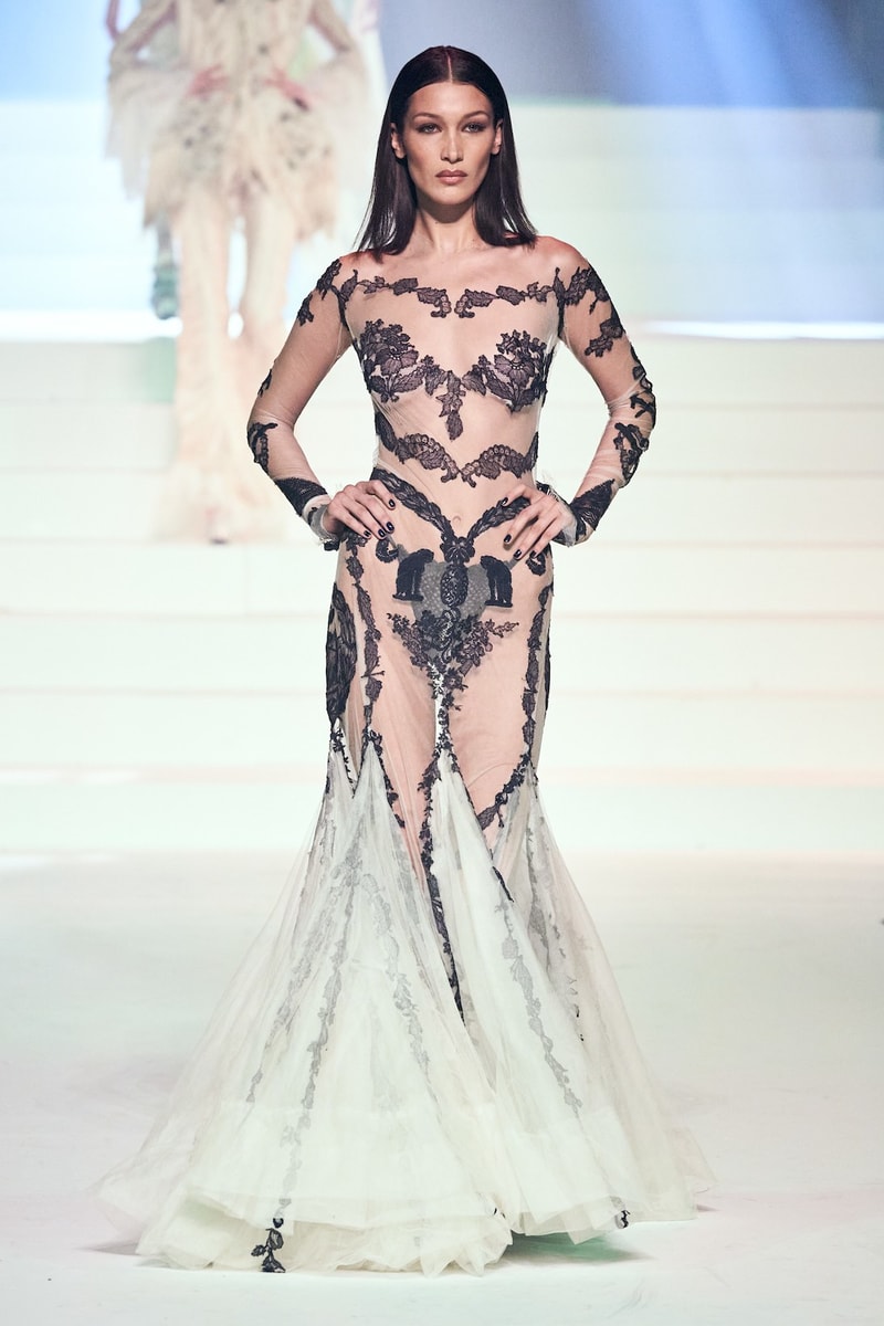 jean paul gaultier paris couture week spring summer collection karlie kloss gigi hadid