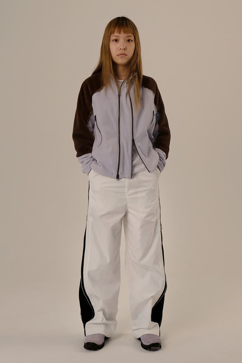 jichoi fall winter collection lookbook korean streetwear track jackets wrap skirts
