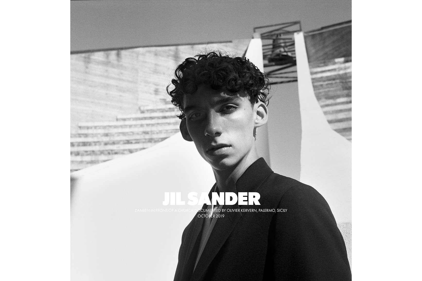 Jil Sander Spring/Summer 2020 Collection Campaign Men's Jacket Black