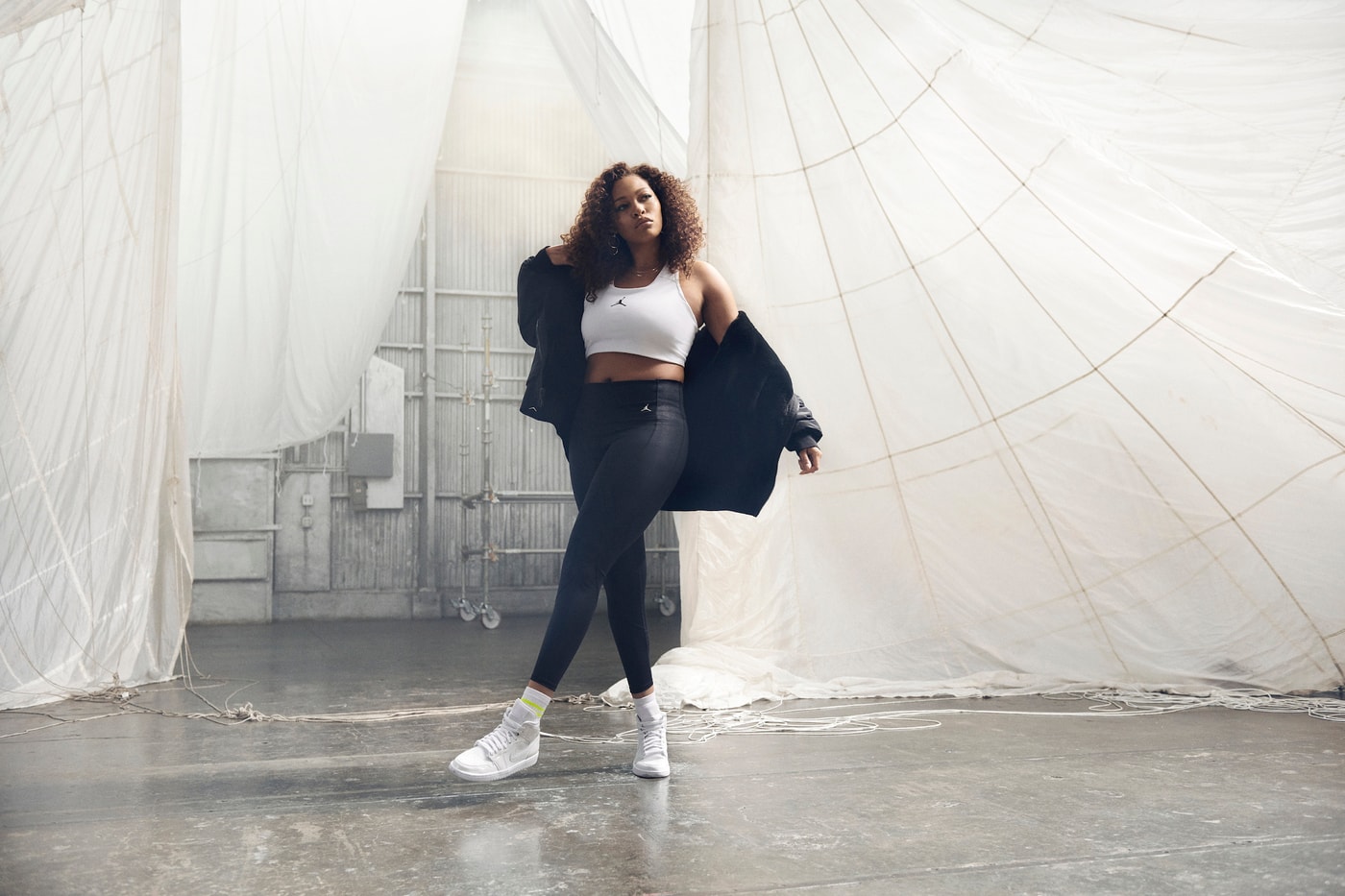 Jordan Brand Women's Flight Utility Capsule Nike Jordan OG Jordan Max 200 XX Sneaker Teyana Taylor Campaign