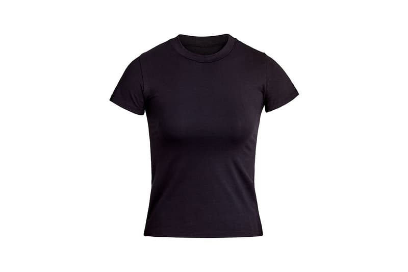 Kim Kardashian SKIMS Cotton Collection T-Shirt Soot