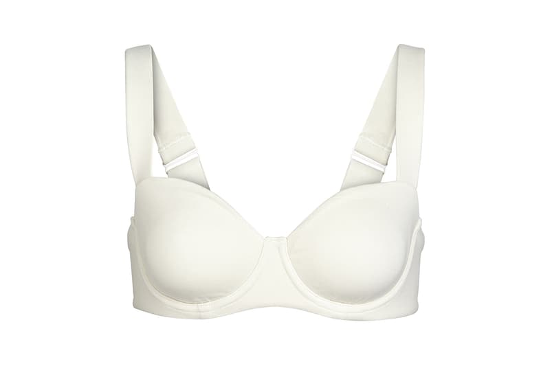 Kim Kardashian SKIMS Cotton Collection Balconette Bra Bone
