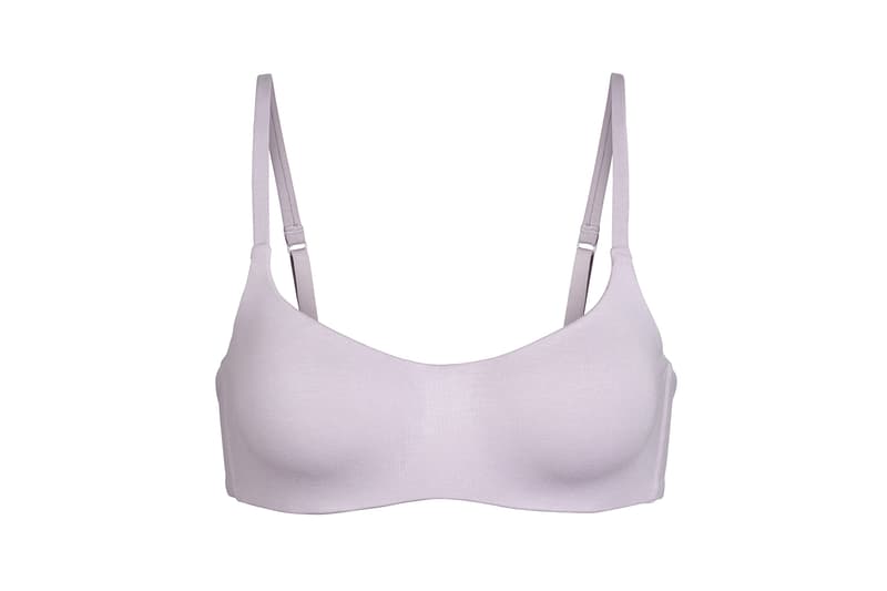 Kim Kardashian SKIMS Cotton Collection Molded Bra Iris Mica