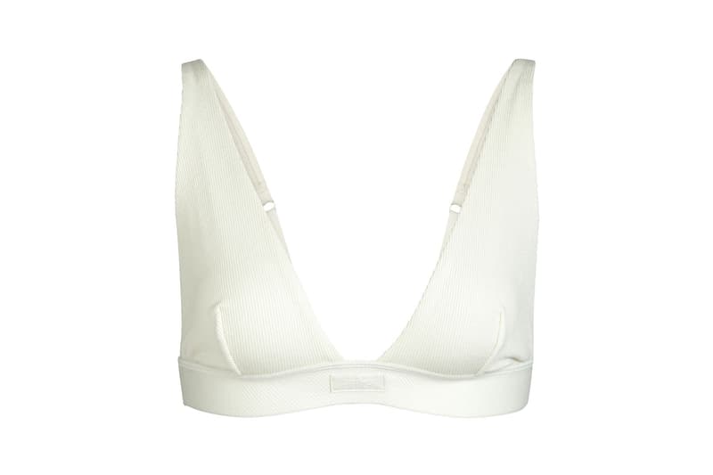 Kim Kardashian SKIMS Cotton Collection Plunge Bra Bone