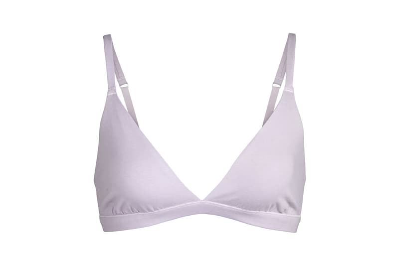 Kim Kardashian SKIMS Cotton Collection Triangle Bra Iris Mica