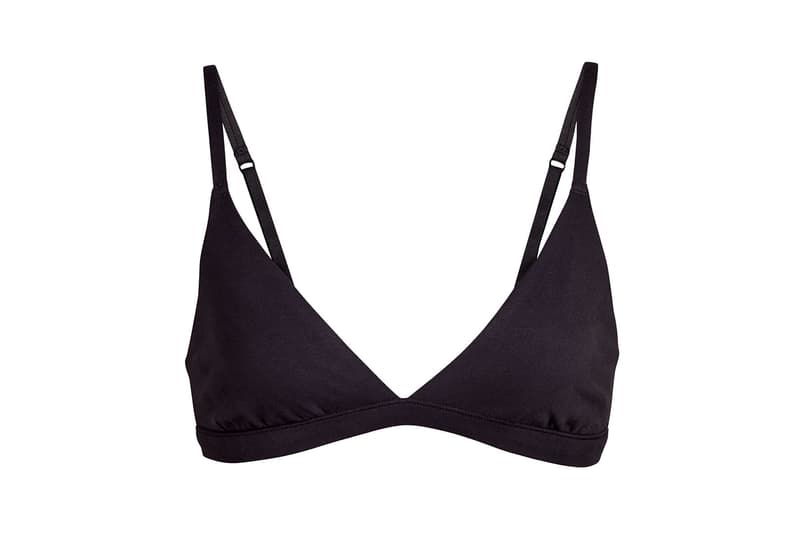 Kim Kardashian SKIMS Cotton Collection Triangle Bra Soot