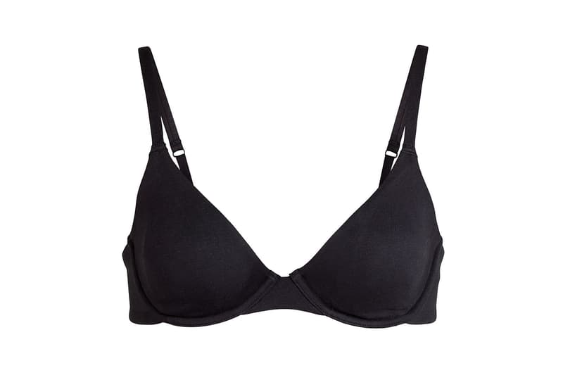 Kim Kardashian SKIMS Cotton Collection Underwire Bra Soot
