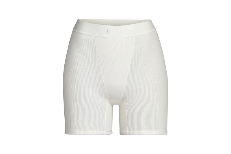 Kim Kardashian SKIMS Cotton Collection Shorts Bone