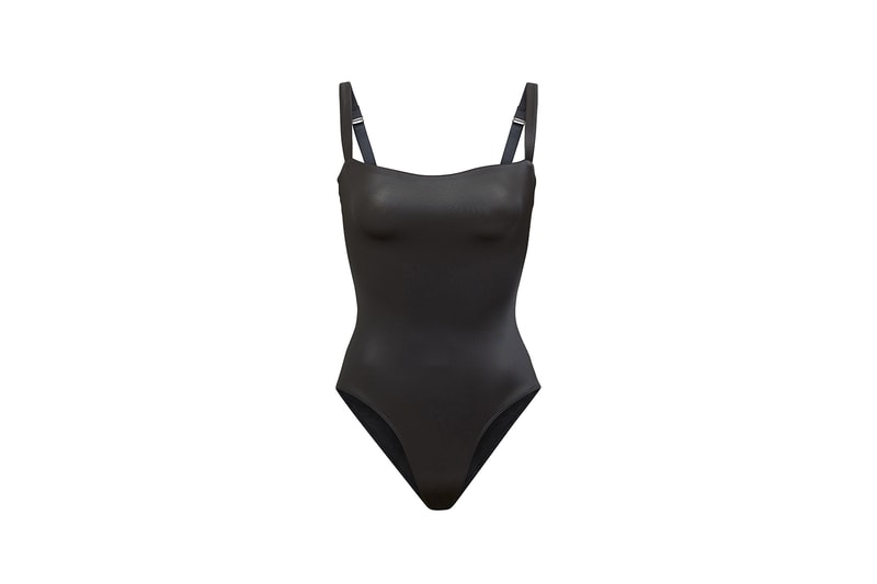 Track Stretch Satin Bodysuit - Neptune - 3X at Skims