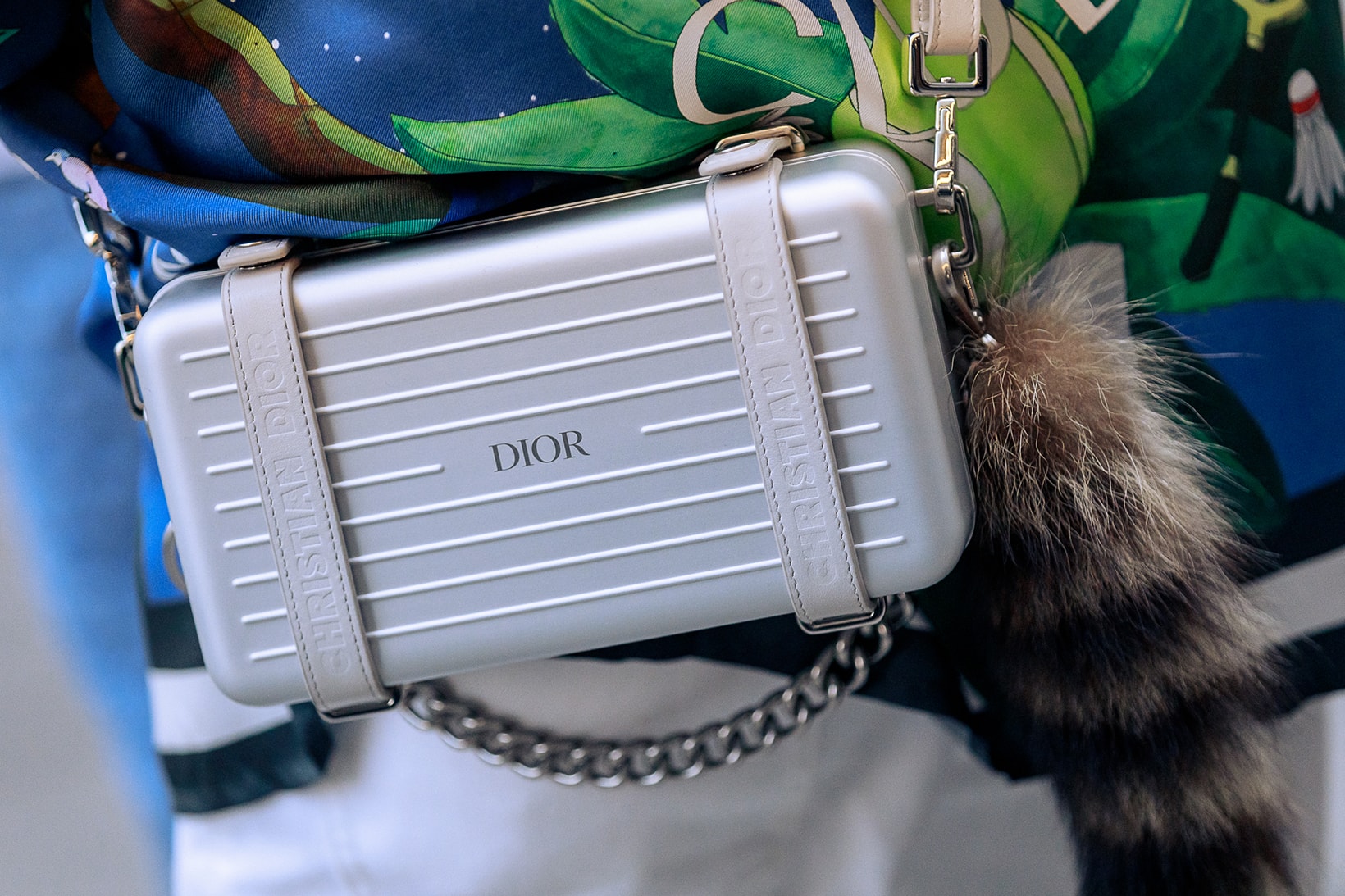 London Fashion Week Men's Fall/Winter 2020 Street Style Dior x Rimowa Personal Case