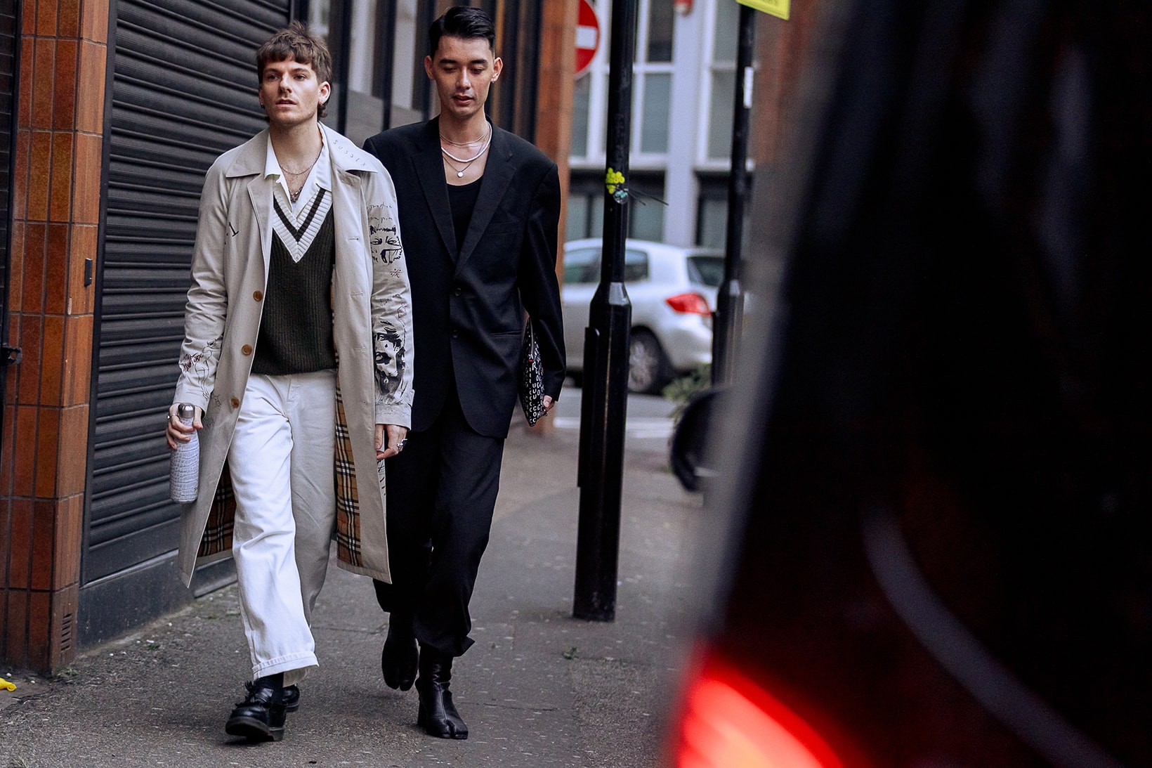 London Fashion Week Men's Fall/Winter 2020 Street Style Margiela Tabi