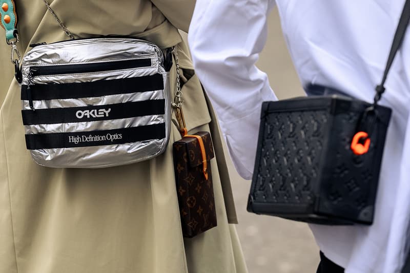 London Fashion Week Men's Fall/Winter 2020 Street Style Louis Vuitton Case