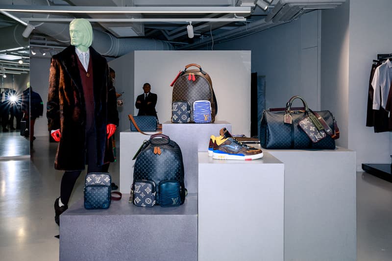 louis vuitton fall winter heaven on earth collection virgil abloh closer look blue wallets sneakers