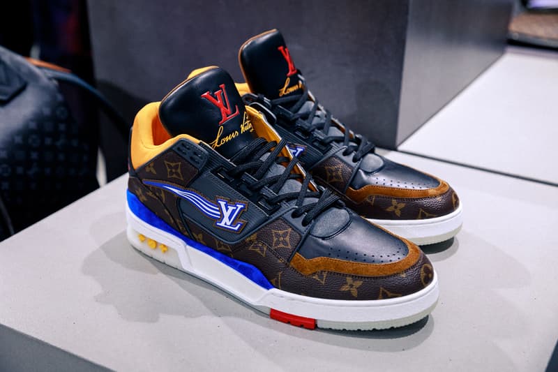 louis vuitton fall winter heaven on earth collection virgil abloh closer look blue wallets sneakers