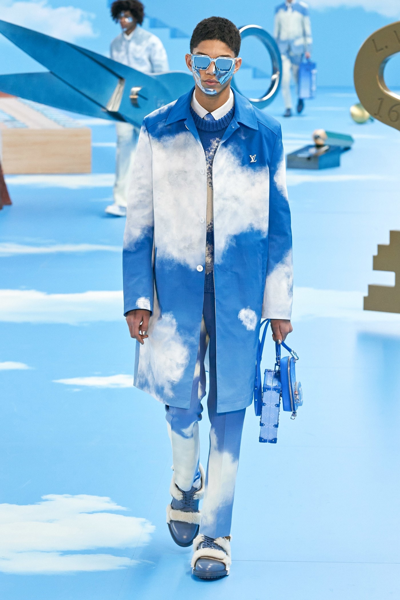 SAINT on X: Virgil Abloh referencing The Truman Show for his Louis Vuitton  FW20 runway  / X