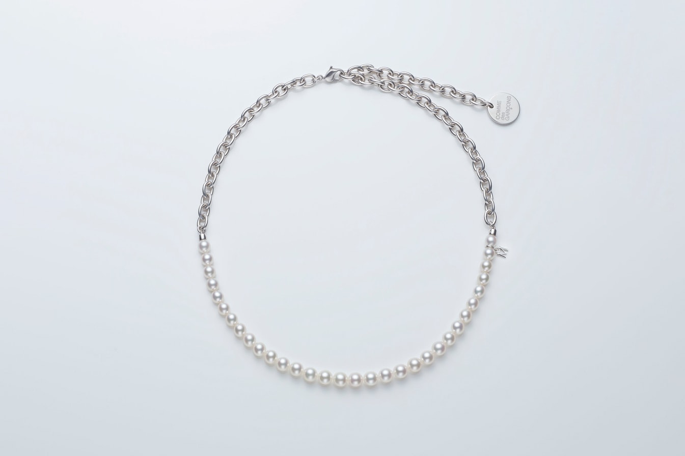 comme des garcons mikimoto cdg fine jewelry collaboration rei kawakubo pearl necklaces 